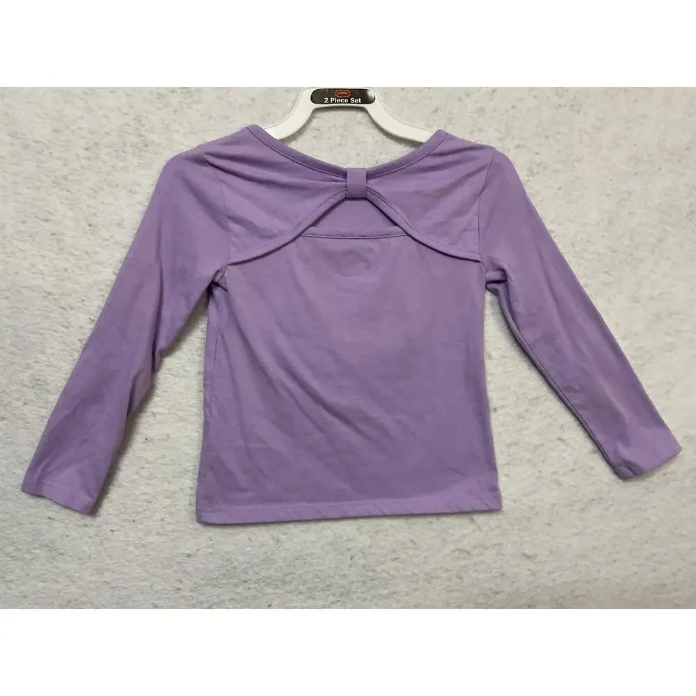The Children's Place Shirt Girls 4 Purple Beautiful Unicorn Graphic Long Sleeve‎